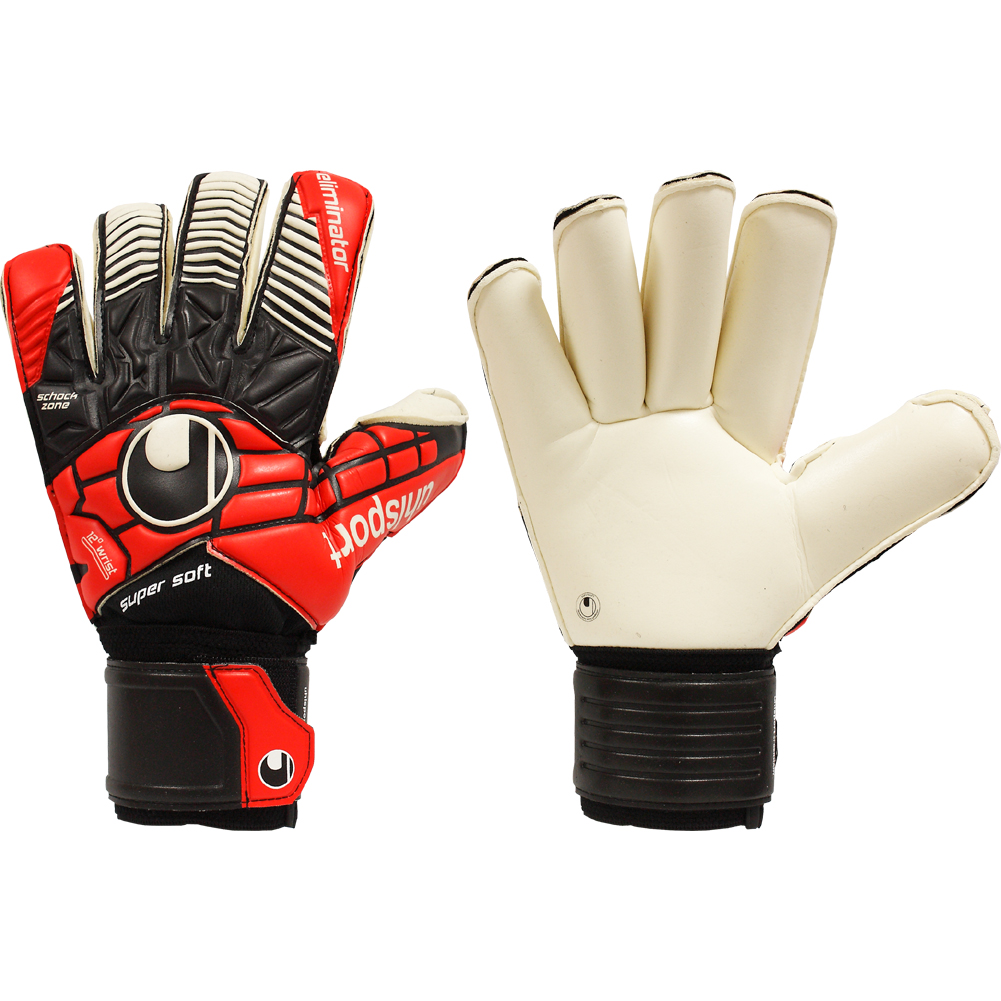 Just Keepers UHLSPORT ELIMINATOR SUPERSOFT ROLL FINGER Goalkeeper Gloves