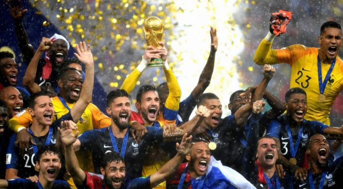 The FIFA football World Cup 2018 was #AERORED
