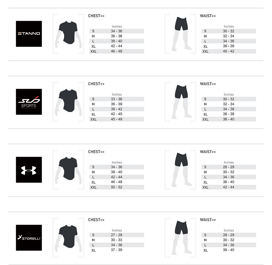 adidas shirt size chart