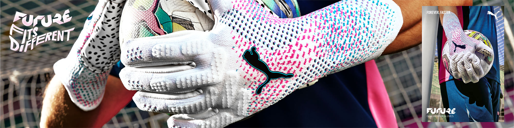PUMA Phenomenal Goalkeeper Gloves Pack Poison Pink