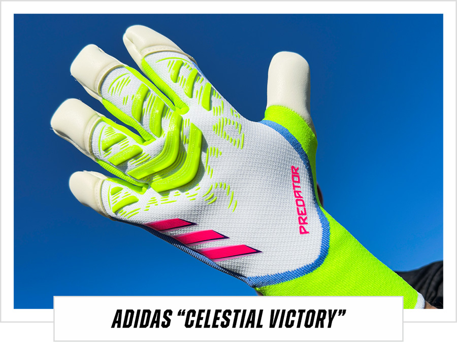 Adidas Celestial victoery luicd yellow pink goalkeeper gloves
