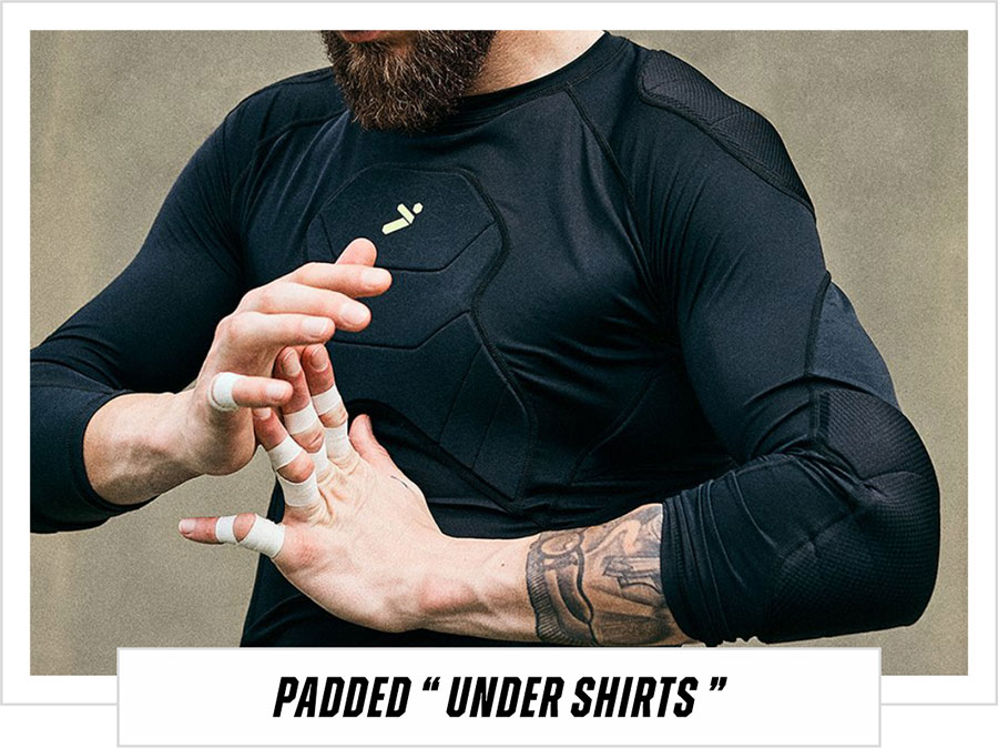 padded goalkeeper tops undershirts base layer with padding