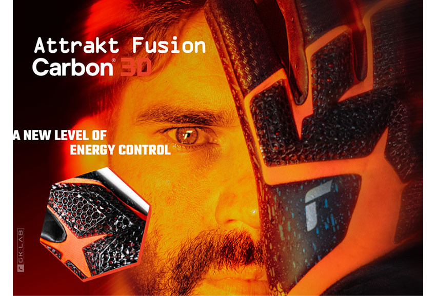 Reusch Attrakt Fusion Carbon 3D print printed goalkeeper gloves