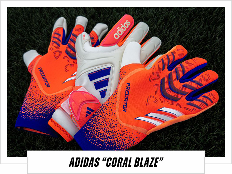 adidas Predator signal coral blaze pack goalkeeper gloves