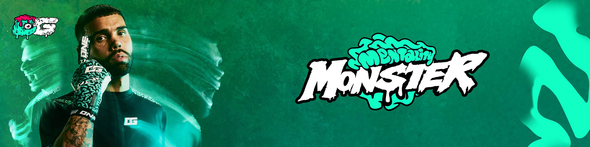 ONE Mentality Monster Pack OG1 David Raya Monster Mint Brain Goalkeeper Gloves