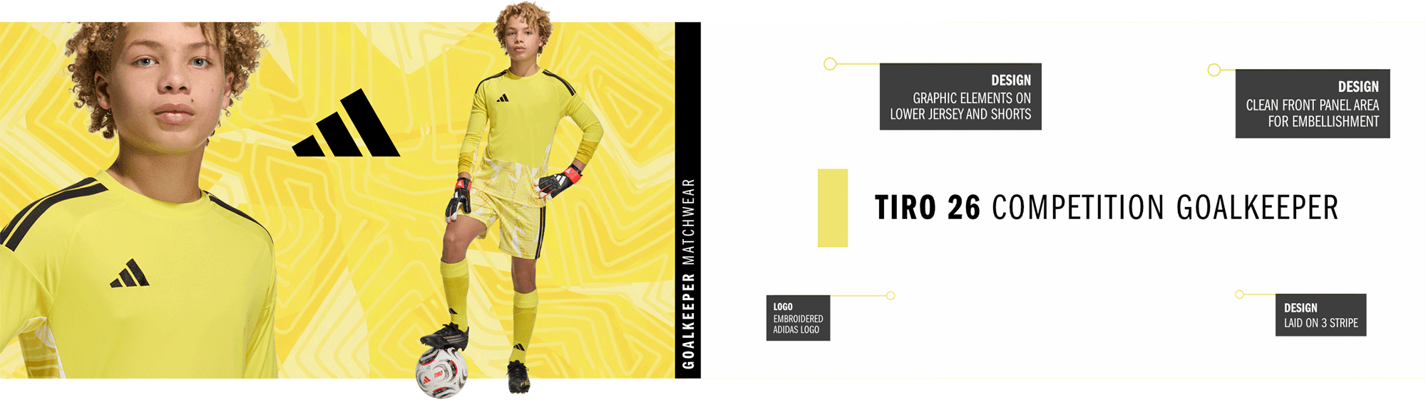 adidas Tiro26 adidas 2026 goalkeeper kit jersey adidas geometric