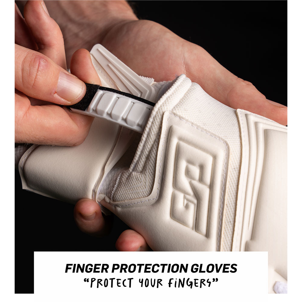 kids goalkeeper gloves with finger save protection 