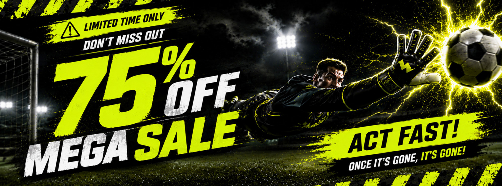 Just Keepers MEGA SALE 75% OFF Goalkeeper Gloves