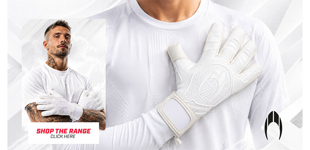 HO Soccer Supremo Pro White Out Goalkeeper Gloves