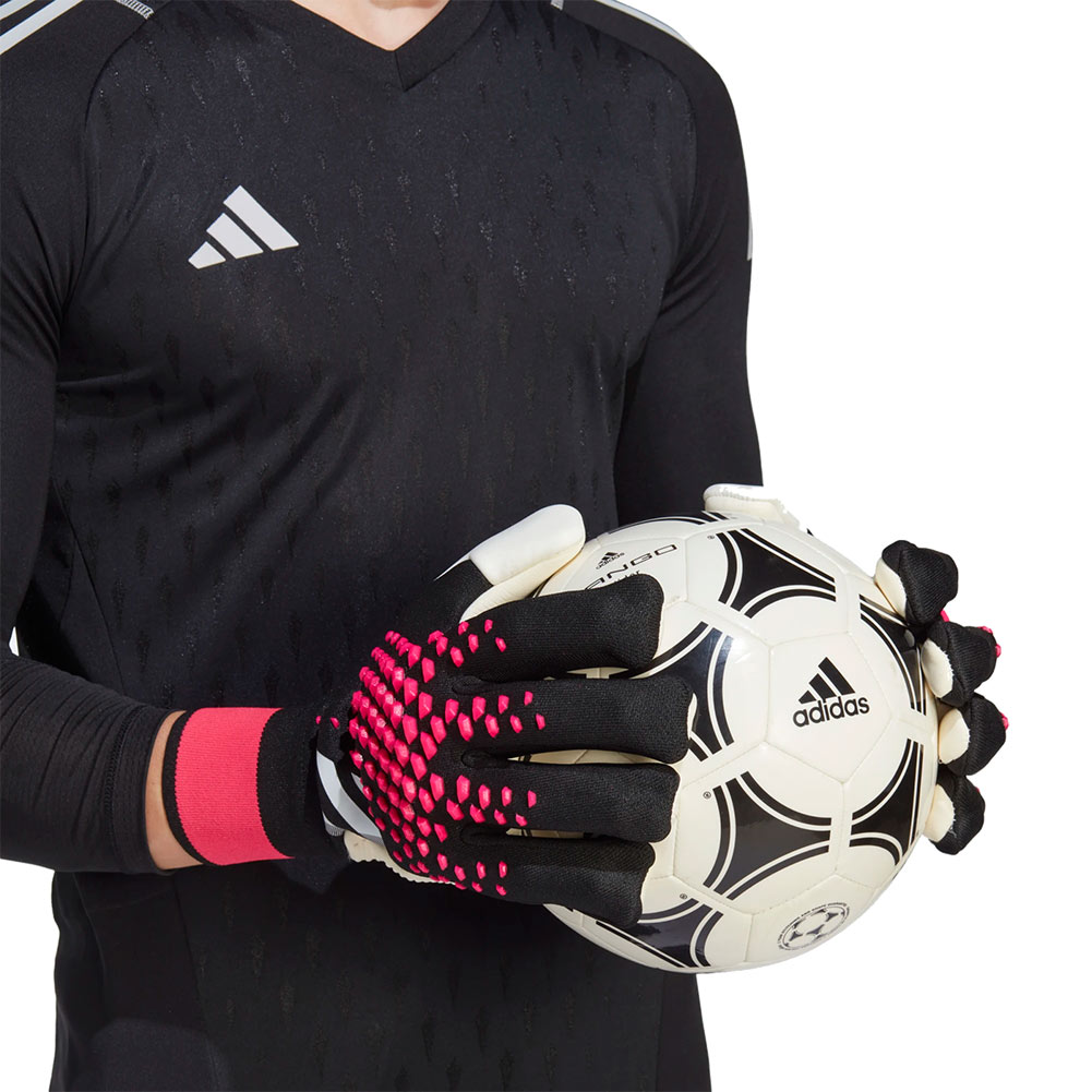 adidas Goalkeeper Gloves Predator Match Fingersave Superspectral - Shock Pink/Black