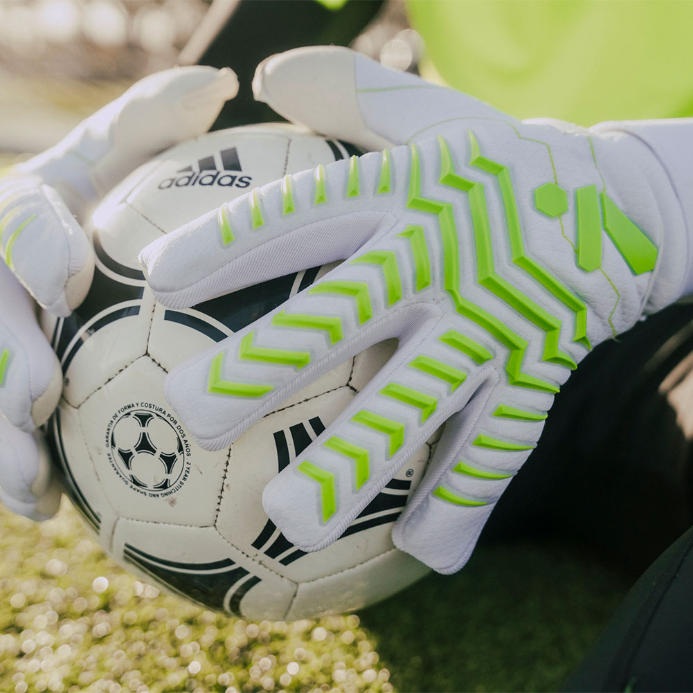 ELCWHCH Storelli Electric Goalkeeper Gloves White/Green Just Keepers