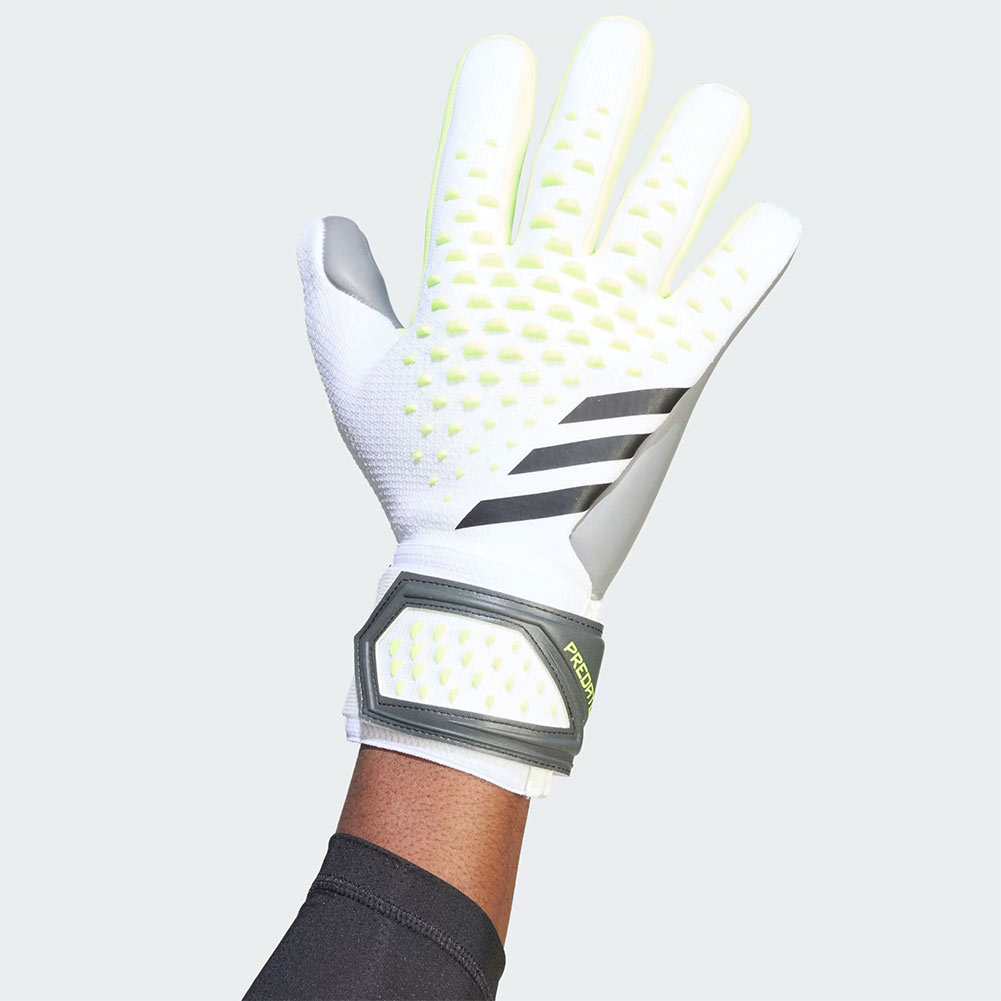 adidas Predator League Goalkeeper Gloves White / Lucid Lemon Just Keepers