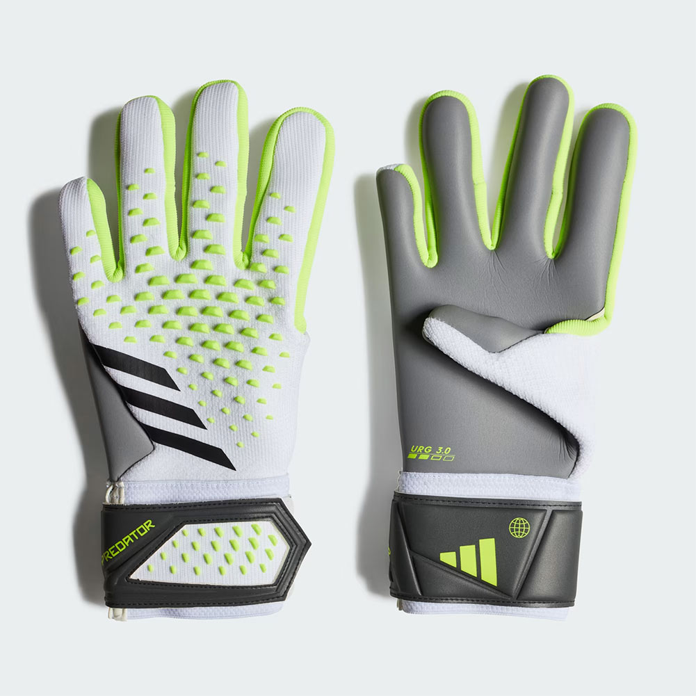 adidas Predator League Goalkeeper Gloves White / Lucid Lemon Just Keepers