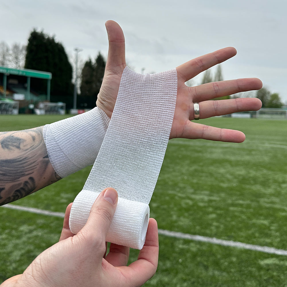 GKW23W Keeper iD Pro Wrap Wrist Protection Tape 7.5cm White Just Keepers