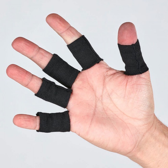 Keeper ID Goalkeeper Elastic Finger Wraps Black