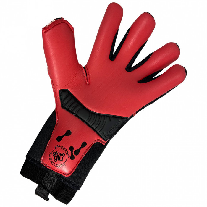GG:LAB eXOME+MEGAGRIP PLUS Junior Goalkeeper Gloves Black/Red