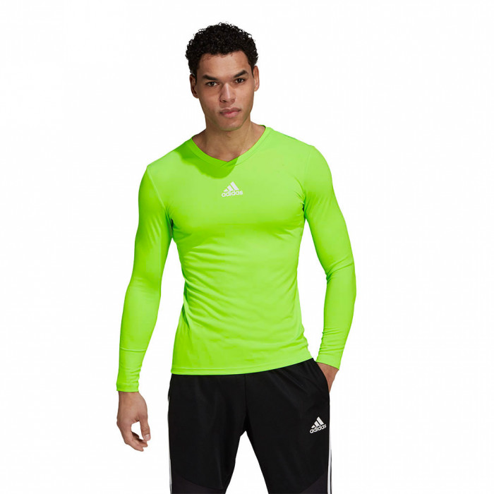  GN7505 adidas Team Baselayer Tee Long Sleeve team solar green 