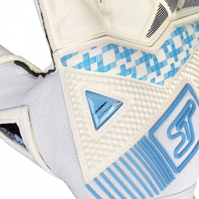 SGP202007 SELLS Wrap Aqua H20 Goalkeeper Gloves white/aqua blue 