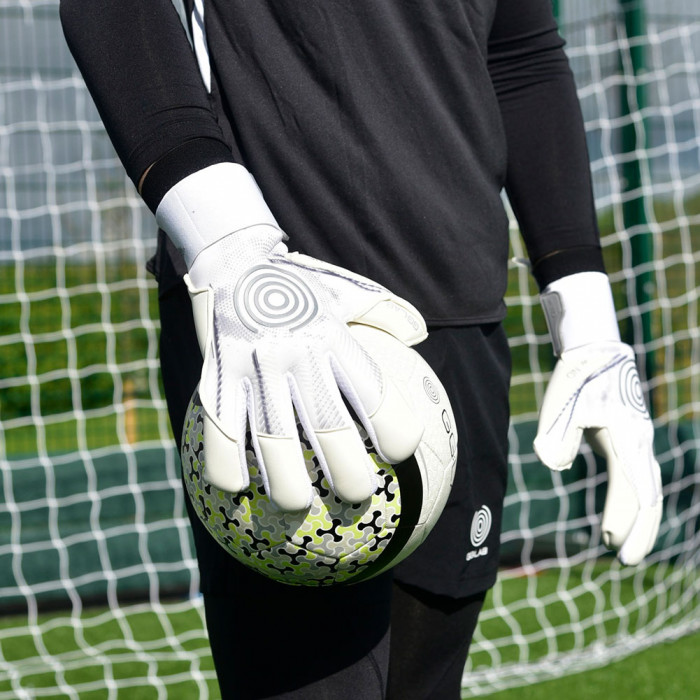  70062103J GG:LAB w:ND GloveGlu Junior Goalkeeper Gloves Air White 