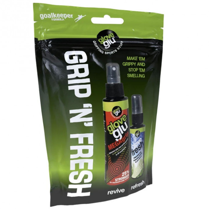 Goalkeeper GloveGlu MEGAGrip + Glovefresh Mini 
