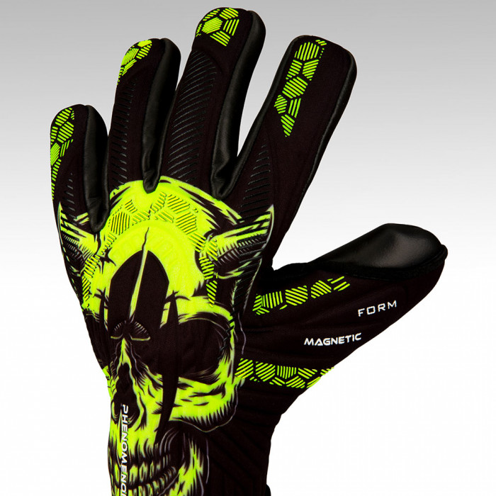 HO Soccer Phenomenon Magnetic Darkside Goalkeeper Gloves Black/Fluo