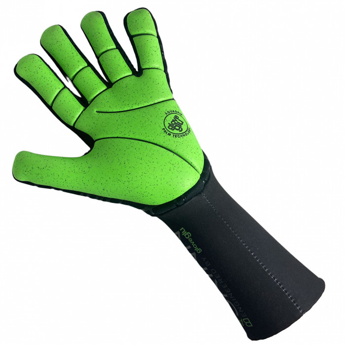 Gloveglu WET SKINN Goalkeeper Gloves BLACK/GREEN
