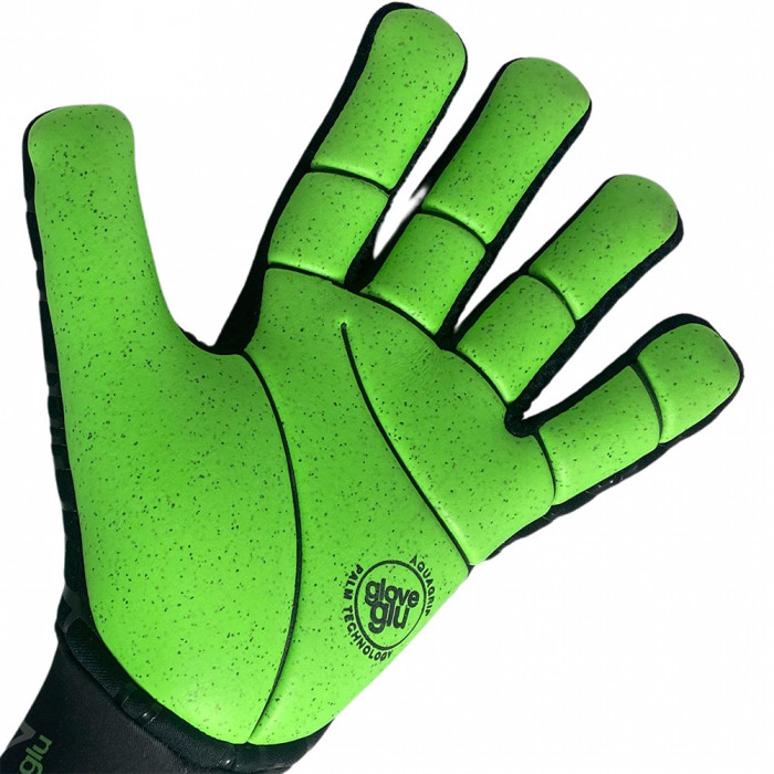 Gloveglu WET SKINN Goalkeeper Gloves BLACK/GREEN
