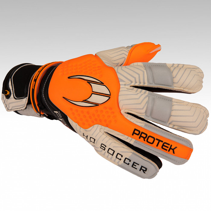HO Soccer Negative Protek Goalkeeper Gloves Orange