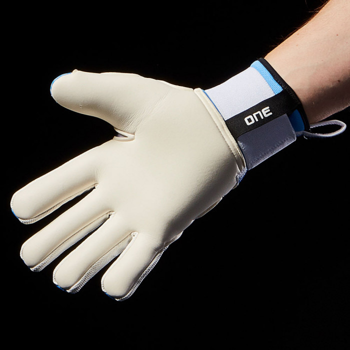 ONE SLYR Lite Azure Junior Goalkeeper Gloves Azure Blue