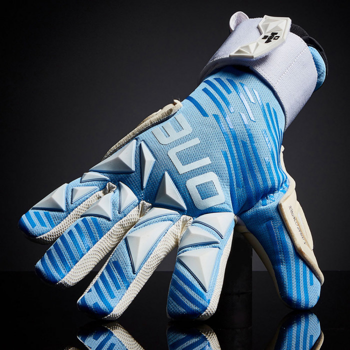 ONE SLYR Lite Azure Junior Goalkeeper Gloves Azure Blue