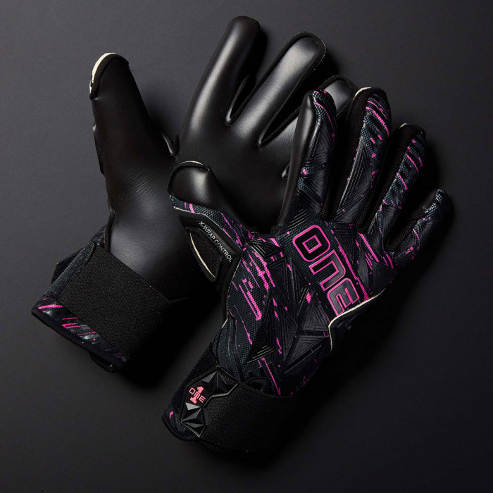 ONE GEO 3.0 Amethyst Goalkeeper Gloves Black/Pink