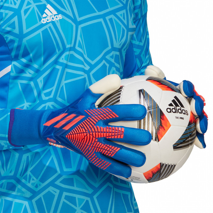 adidas Predator EDGE GL Pro PC PROMO Goalkeeper Gloves HI-RES BLUE/tur