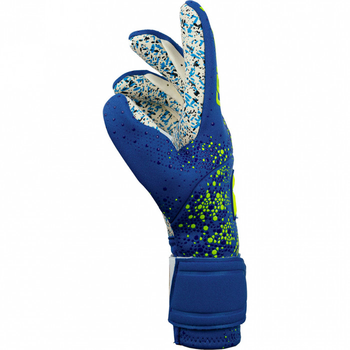 Reusch Pure Contact Fusion Goalkeeper Gloves Blue/Yellow