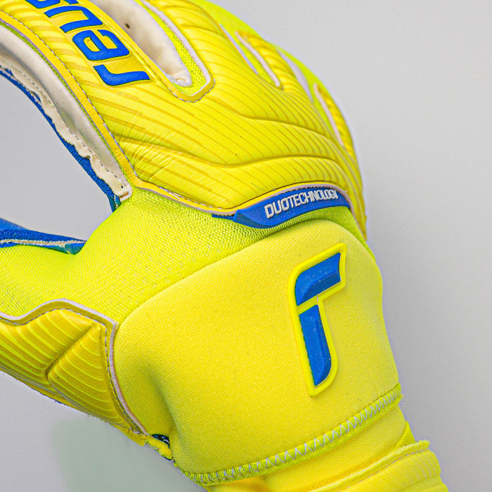 Reusch Attrakt Duo Ortho-Tec Goalkeeper Gloves safety yellow/deep b