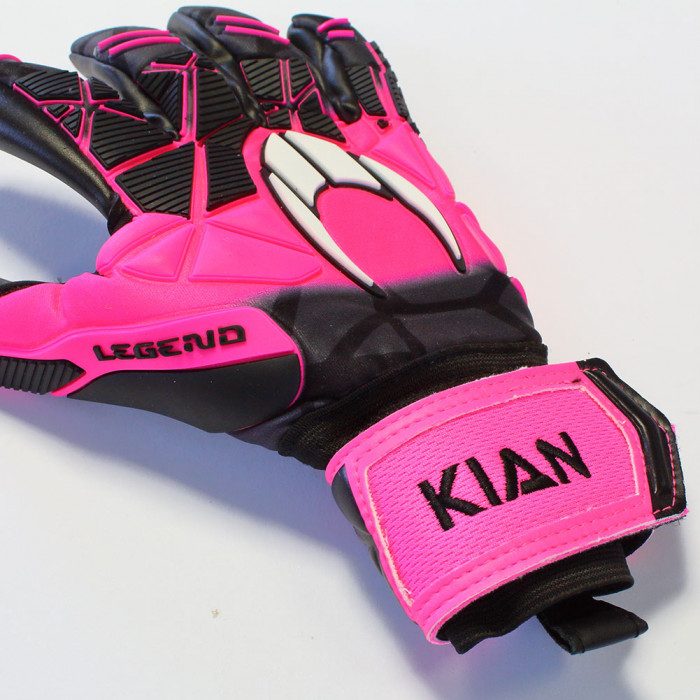 HO Soccer LEGEND Ultimate Junior Goalkeeper Gloves BLACK/PINK