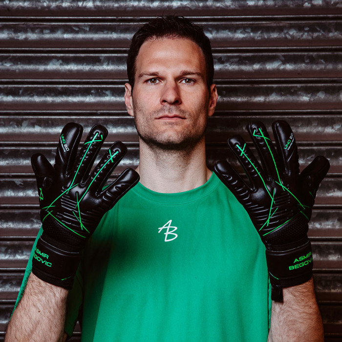 AB1 UNO 2.0 Icon Pro Negative Junior Goalkeeper Gloves BLACK/GREEN