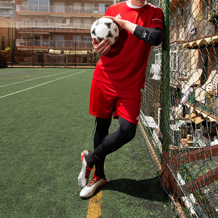  7746 McDavid Hex 3/4 Goalkeeper Pant Barcelona Black 
