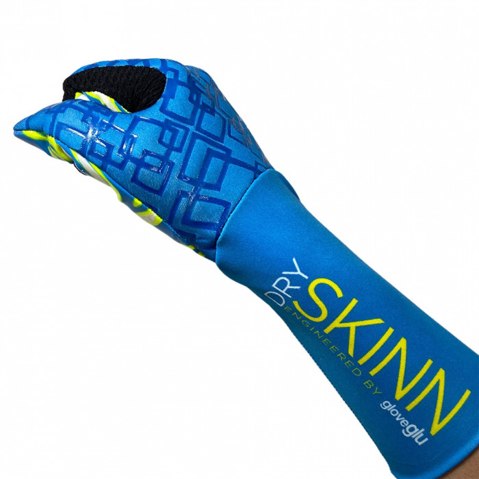  70102207 Gloveglu DRY SKINN Goalkeeper Gloves fluo yellow/cyan 