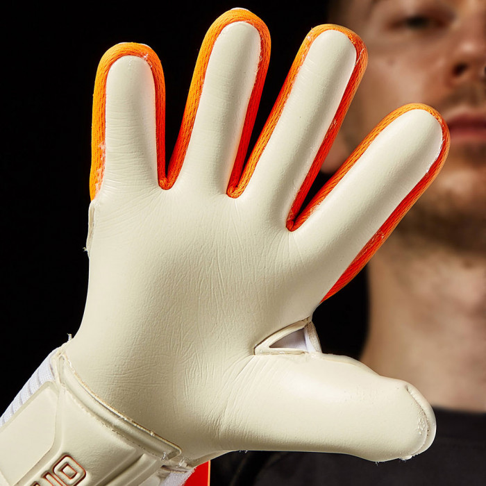 ONE APEX Pro Ignite Goalkeeper Gloves White/Orange