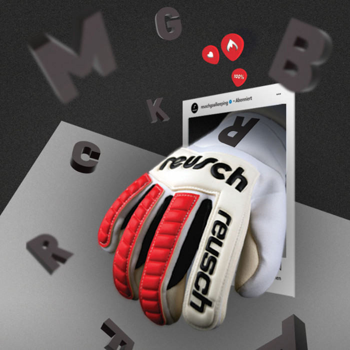 Reusch Legacy Gold X Goalkeeper Gloves White/Red