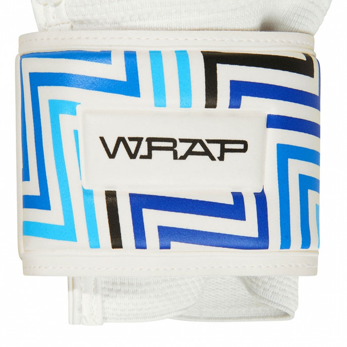 SELLS Wrap Aqua Monsoon Junior Goalkeeper Gloves White/Blue