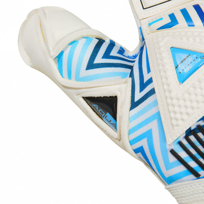 SELLS Wrap Aqua Monsoon Junior Goalkeeper Gloves White/Blue