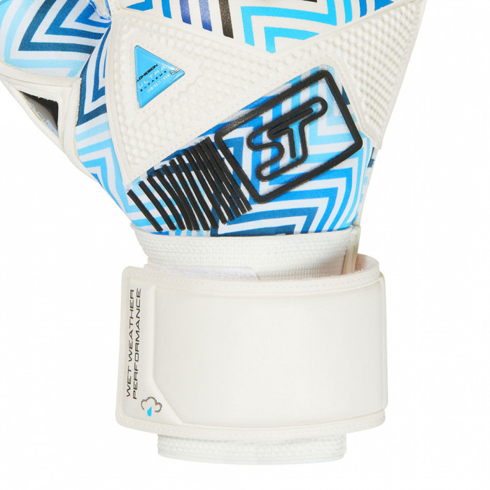 SELLS Wrap Aqua Monsoon Goalkeeper Gloves White/Blue