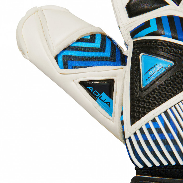 SELLS Wrap Aqua Storm Goalkeeper Gloves White/Blue/Black