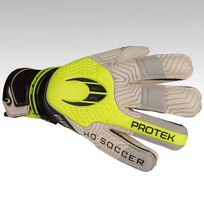  520083J HO Soccer Negative Protek Goalkeeper Gloves lime yellow/black