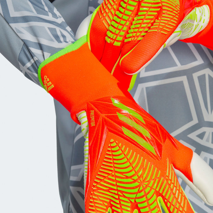 adidas Predator EDGE GL PRO Goalkeeper Gloves Game Data Pack Solar Red