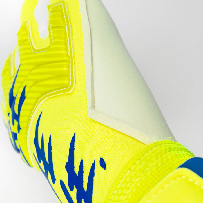 Reusch Attrakt Gold X Alpha Goalkeeper Gloves safety yellow/Deep Blue