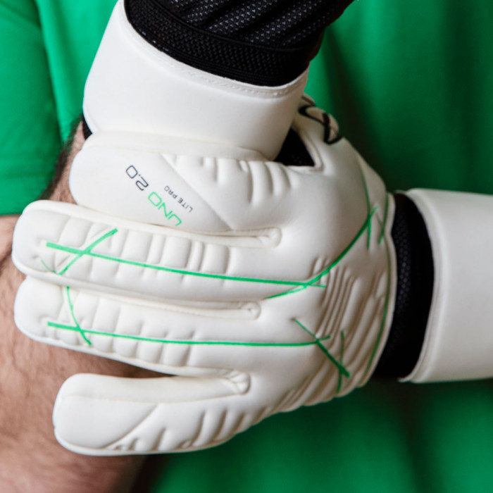 AB1 UNO 2.0 Lite Pro Goalkeeper Gloves White/Green