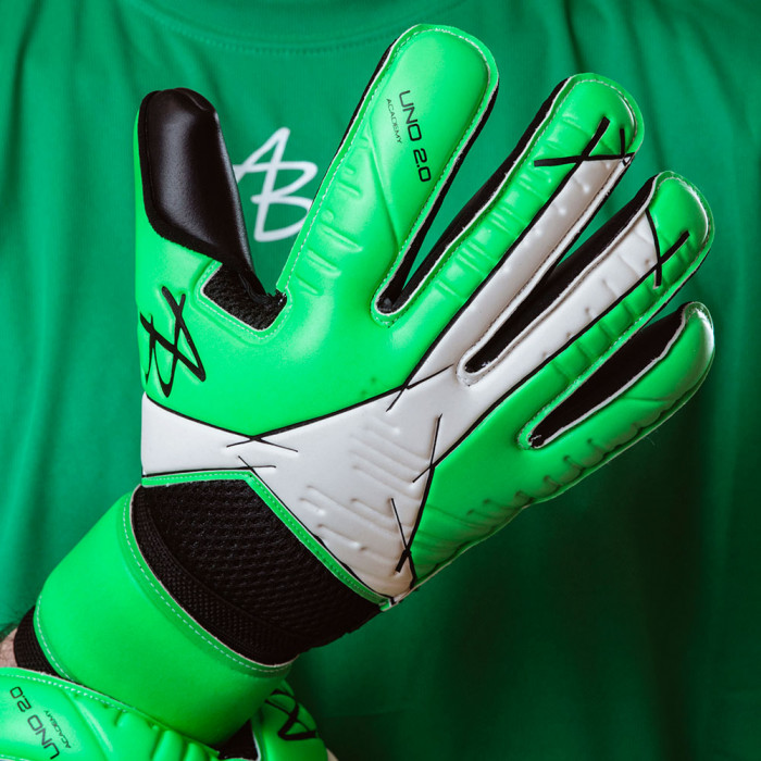 AB1 UNO 2.0 Academy Roll Goalkeeper Gloves Green/Black/White