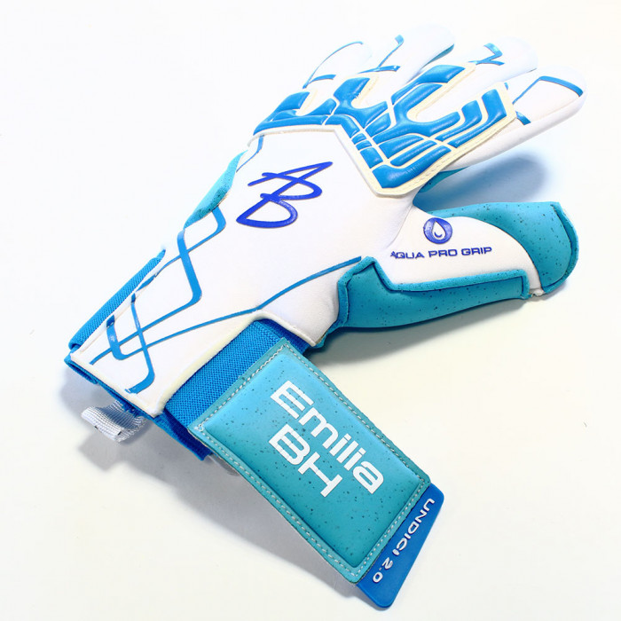 AB1 Aqua Fuzo Goalkeeper Gloves White/Blue